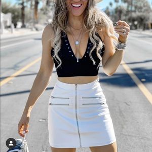 White skirt